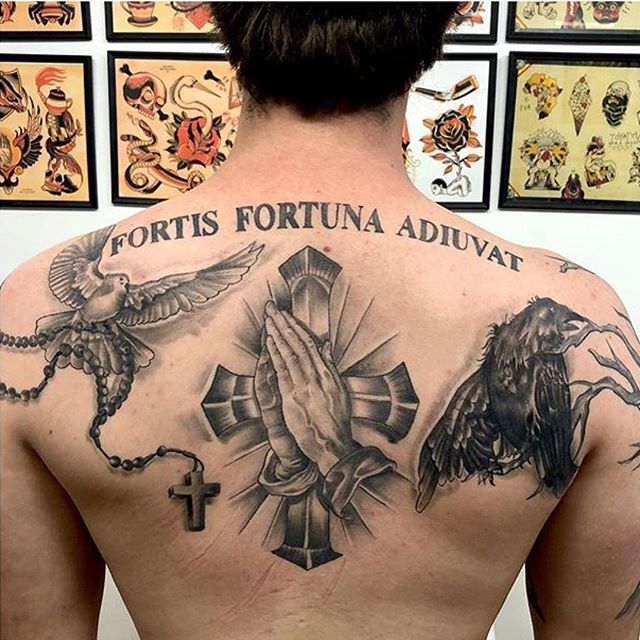 John Wick's Tattoo - Fortis Fortuna Adiuvat Men's Zip-Up Hoody | kenji's  Artist Shop