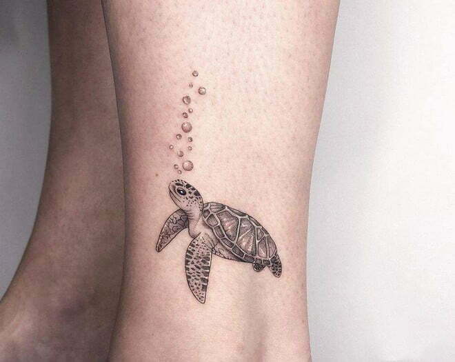26 Amazing Sea Turtle Tattoo Designs - Tattoo Joker
