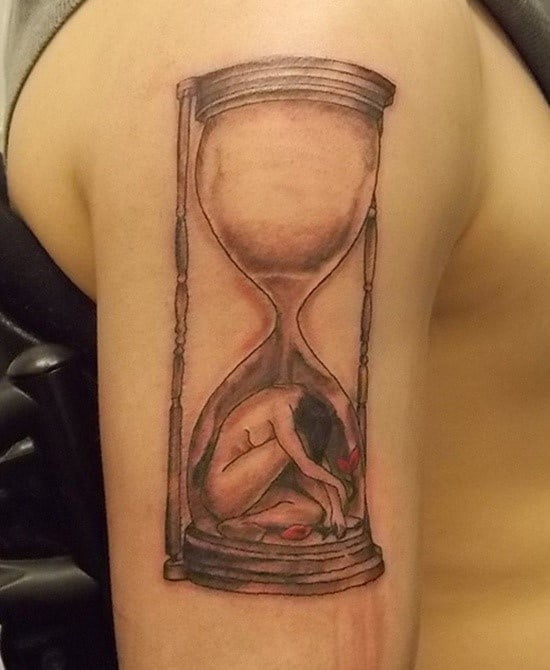 hourglass tattoo design 1