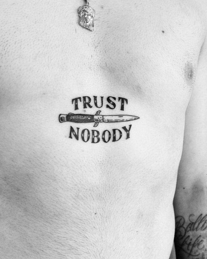 trust nobody tattoo design