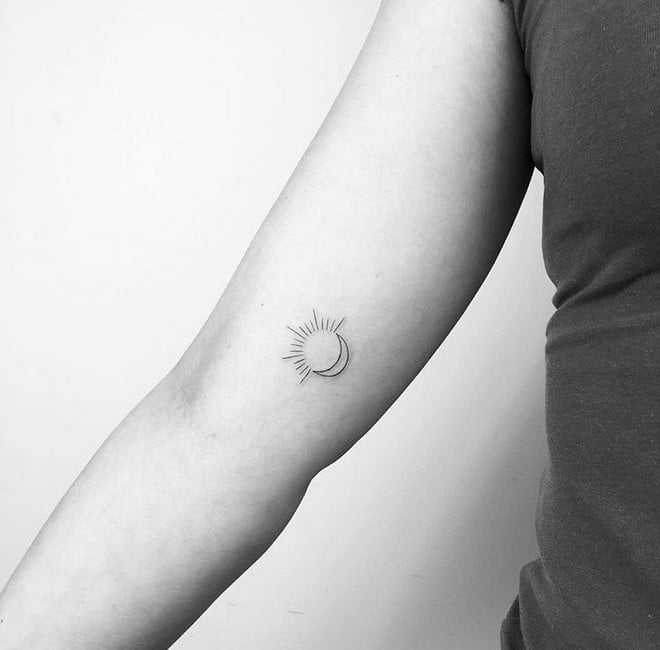 half sun tattoo