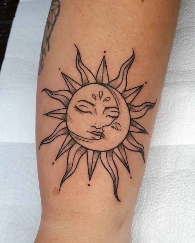 sun tattoo design ideas